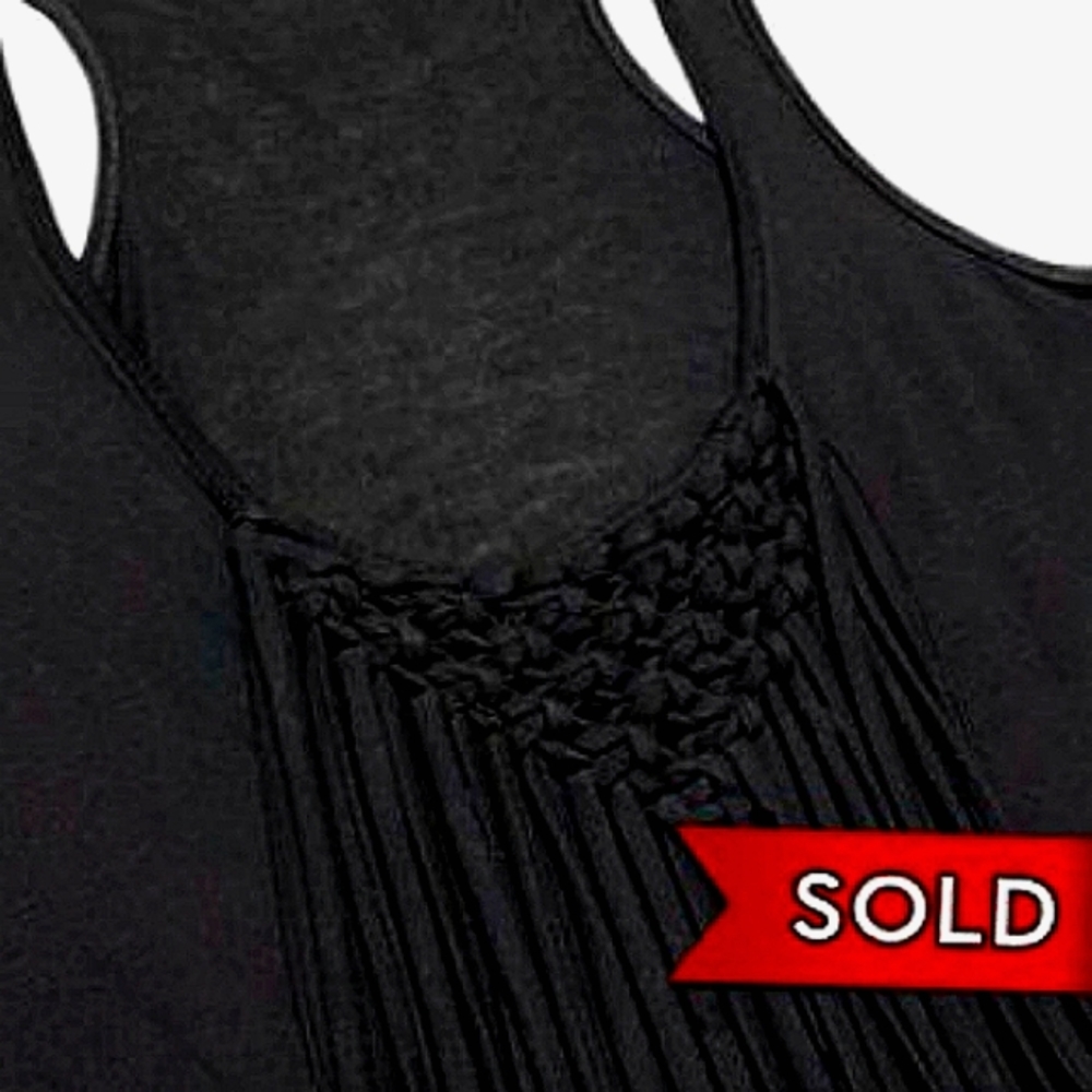 Never Worn Lush Fringe Tank Top, Size XSmall